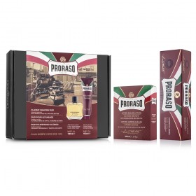 Set de barbierit cu after shave lotiune si crema de barbierit Proraso Sandalwood Duo Pack
